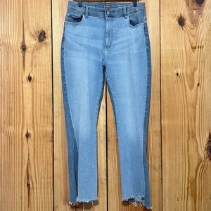 DL1961 | Bridget Boot High Rise Intersculpt Crop Raw Hem Jeans Size 31